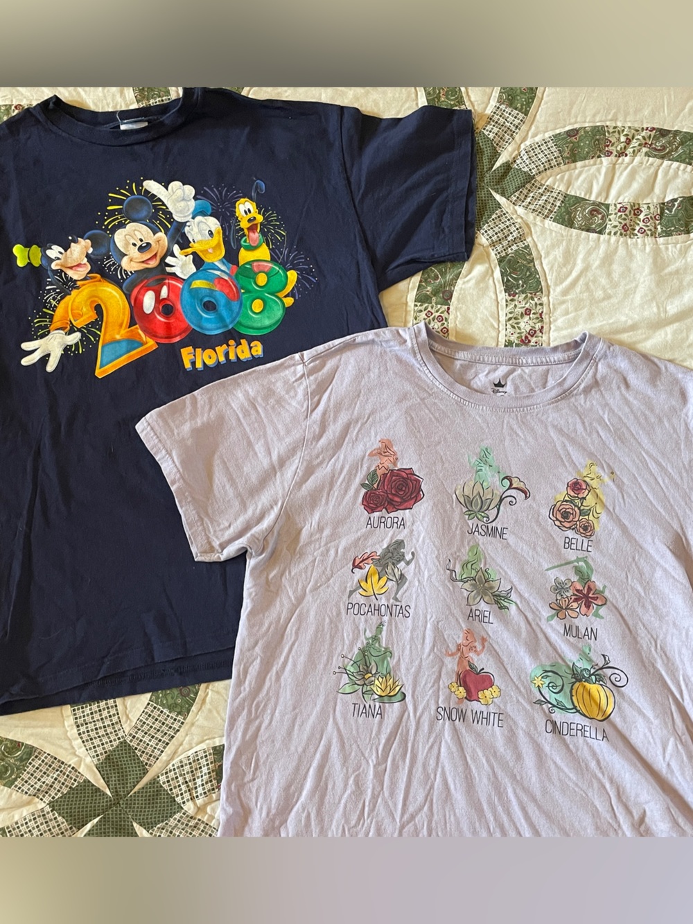 Bundle of Disney Tee Shirts Size Large